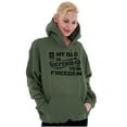 thumbnail image 3 of US Army Logo My Dad Defending Freedom Hoodie Sweatshirt Women Men Brisco Brands S, 3 of 6