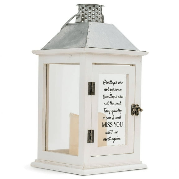 Cottage Garden LTN197W Goodbyes They Quietly Will Miss You Lantern