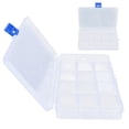 thumbnail image 2 of Caja organizadora de Material plástico, caja de almacenamiento de joyas para cuentas, pendientes, collares, anzuelos, piezas electrónicas pequeñas, 2 of 14