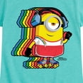 thumbnail image 3 of Despicable Me Minions - Retro Rainbow Skater - Toddler & Youth Girls Short Sleeve Graphic T-Shirt, 3 of 5