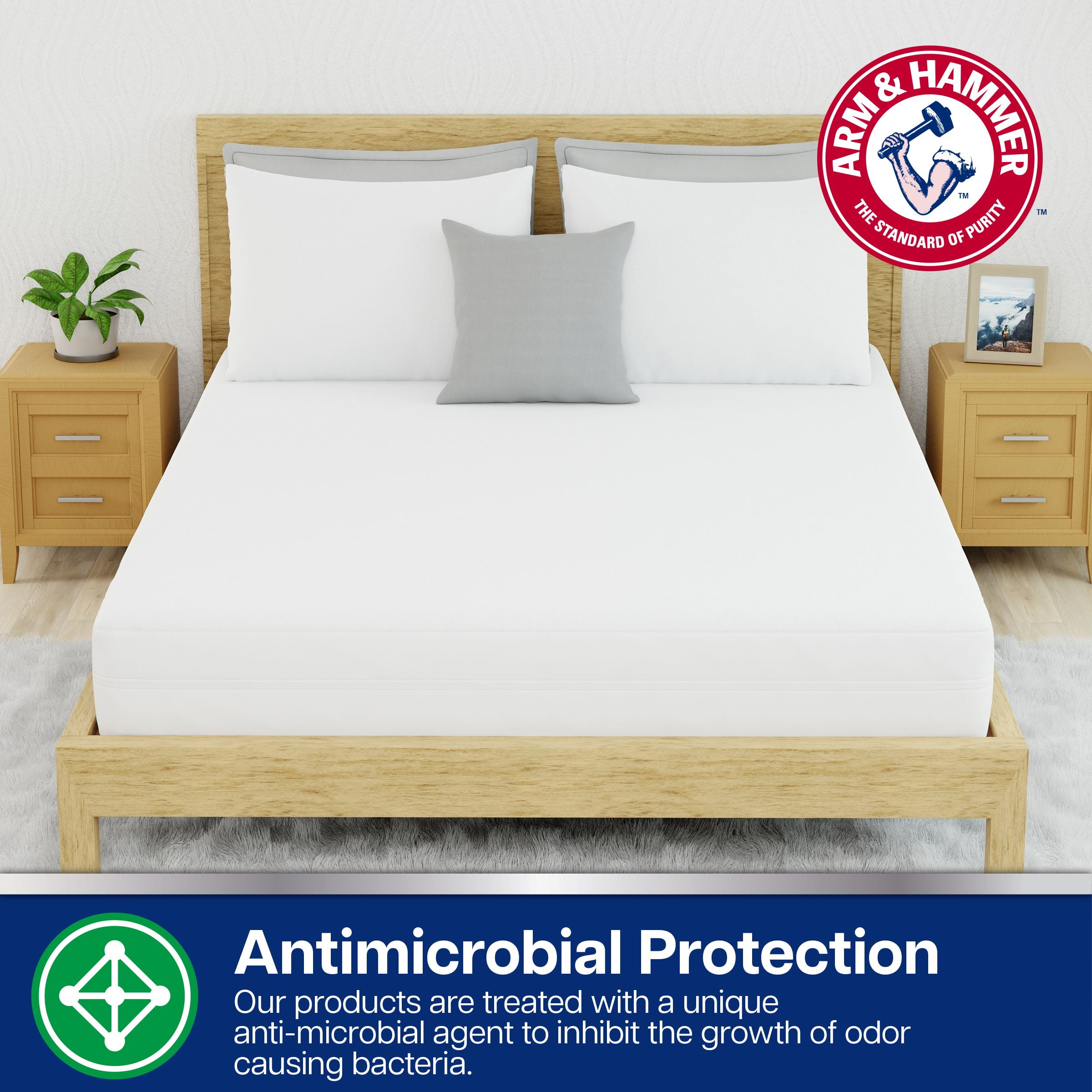 Arm & Hammer™ Eco Performance Zippered Mattress Protector with Tencel, Full