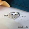 thumbnail image 5 of SEPARQI Classic Promise Ring Cocktail Ladies For Women Lightweight High Quality Cubic Zirconia AAA Zircon Ring Elegant Gift Gift Box Included, 5 of 8