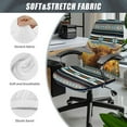 thumbnail image 5 of Renewold American Tribal Highland Cow Blue Brown Office Chair Cover Decorative Rotating Chair Slipcover Stretch Soft Chair Protector Cover for Desk Computer Chair with Elastic Bottom, L, 5 of 7