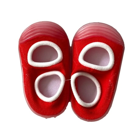 

iaksohdu 1 Pair Slip Socks Solid Color Anti-skid Breathable Baby Floor Socks for Home