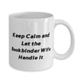 thumbnail image 2 of Special Wife, Keep Calm and Let the Bookbinder Wife Handle It, Wife 15oz Mug From Husband, 2 of 2