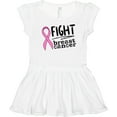 thumbnail image 3 of Inktastic Fight Breast Cancer Pink Ribbon Girls Toddler Dress, 3 of 5