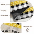 thumbnail image 2 of Yellow Truck Area Rug 5x8 Washable Rug Non Slip Spring Bees Honey Daisy Black Buffalo Plaid Large Area Rug Soft Stainresistant Indoor Floor Carpet for Living Room Bedroom Home Office Dining Room, 2 of 8