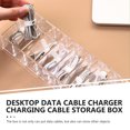 thumbnail image 3 of Organizador de cables de datos Organizadores de cables Caja de almacenamiento Soporte para teléfono celular Contenedor transparente Línea, 3 of 6