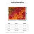thumbnail image 5 of Uemuo Autumn Leaf Printed Throw Blanket for Couch, Fluffy Fuzzy Blankets for Bed, Sofa, Cozy Flannel Faux Fur Blanket-40"x30", 5 of 6