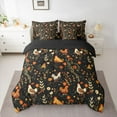 thumbnail image 2 of Castle Fairy Cute Chicken Bedding Comforter Set 7-Piece for Kids Children,Chic Floral Flowers King Bedding Sets,Farmhouse Animal Rooster Ultra Soft Bed Sheets,Ultra Soft Home Decor,Reversible, 2 of 8