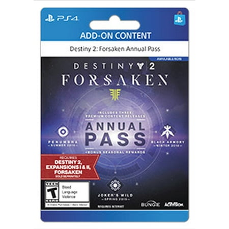 Destiny 2 Forsaken Season Pass, Activision, Playstation, [Digital Download]