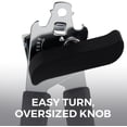 thumbnail image 4 of Slip Resistant Stainless Steel Manual Can Opener,   for Smooth Edge Cuts, Easily Open Cans,  Handles with Easy to Turn Knob, Built-In Bottle Openers, Pitch Black, 4 of 5