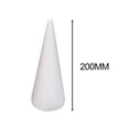 thumbnail image 4 of 12Pcs Craft Foam Cones White Polystyrene Cones DIY Home Project Christmas Tree for Party, Children Kids, Table Centerpiece 20cm, 4 of 13