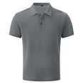 thumbnail image 2 of Breeze Capri Polo Shirt for Men Beer Belly Stiff Collar Waffle Shirts for Golf Business Casual 2026 Summer Quick Dry, 2 of 7