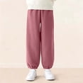 thumbnail image 4 of Plebaso Boys Girls Baggy Jogger Sweatpants Elastic Waist Casual Trousers Corduroy Pants with Pockets for Kids, 4 of 6