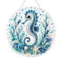 thumbnail image 6 of Ocean Pearl Art DIY Hanging Ornament, 7.9 Inch Ocean Diamond Art Suncatchers for Adults, Ocean Diamond Art Hanging Ornament, Coastal Window Hanging Decor Gift for Craft Lovers, 6 of 7