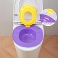 thumbnail image 5 of XSAOP Odor-Proof Splash-Proof Plastic Pet Cat Toilet Trainer Litter Box, Purple, 5 of 9