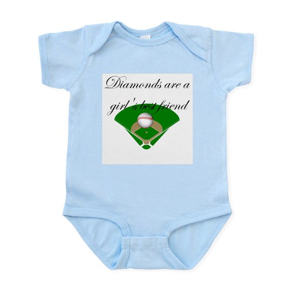 CafePress - Diamonds Are A Girl's Best Fr Infant Bodysuit - Baby Light Bodysuit, Size Newborn - 24 Months