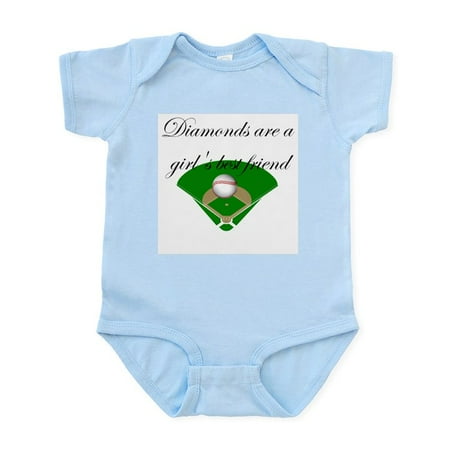 

CafePress - Diamonds Are A Girl s Best Fr Infant Bodysuit - Baby Light Bodysuit Size Newborn - 24 Months
