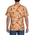 thumbnail image 3 of Qekee Squirrel And Mushroom Classic Fit T-Shirt Men's Shirt Men's Tight Short Sleeves for Exercise, Running, Mountaineering - Squirrel And Mushroom, 3 of 9