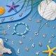 thumbnail image 2 of Juego de 100 colgantes de estilo tibetano con forma de concha, estrella de mar, delfín y peces marinos, surtidos en 20 estilos., 2 of 9