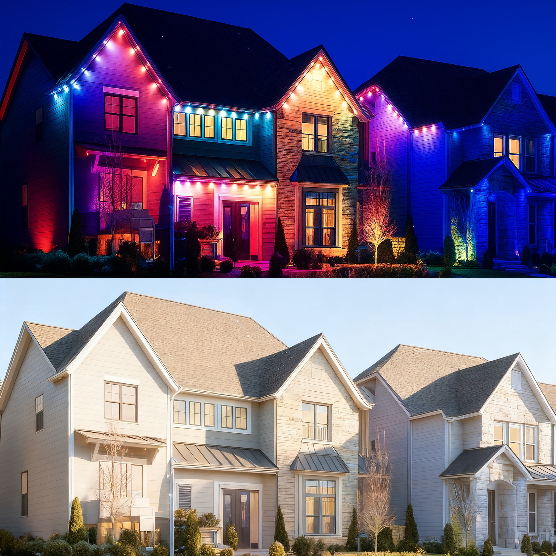 Natfurhome Outdoor 50 Ft Corded Electric Blinking Lights LED String Lights