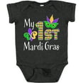thumbnail image 3 of Inktastic My 1st Mardi Gras with Mask Boys or Girls Baby Bodysuit, 3 of 5