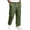 Army Green, variant on Cargo Sweatpants for Men Plain Wide Leg Cut Multi Utility Pockets Pull On Waist Daily Street Casual Pants Army Green 4XL