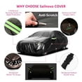thumbnail image 3 of Riwcyla Car Cover Full Sedan Covers with Reflective Strip Sunscreen Protection Dustproof&Waterproof Scratch,Resistant Universal M, 3 of 6