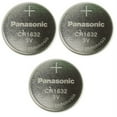 thumbnail image 2 of Panasonic CR1632 3V Lithium Coin Battery (Pack of 3), 2 of 7