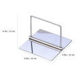 thumbnail image 2 of WEUVEB 1Ud Soporte Para Servilletas De Acero Inoxidable Plateado Para Uso En Casa Y Restaurante, 2 of 8