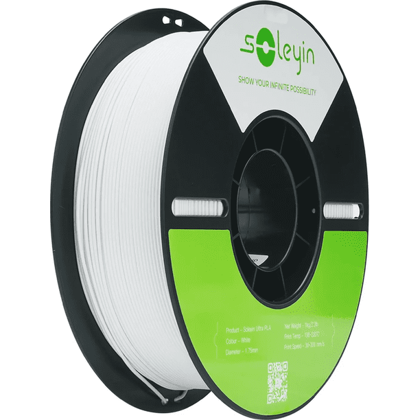 FILAMENTO DE IMPRESION CREALITY SOLEYIN ULTRA PLA1.751KG NEUTRAL PLASTIC PLATEECO-FRIENDLY BOX (Blanco)