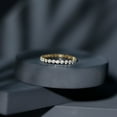 thumbnail image 4 of Rosec Jewels Floating Eternity Ring with Moissanite for Women (D-VS1 Grade), 14K Yellow Gold, US 6.00, 4 of 7