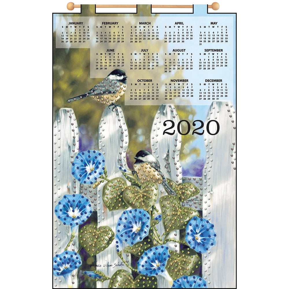 Mary Maxim Morning Glory Fence 2020 Felt Calendar