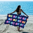 thumbnail image 3 of Pineapple Beach Towel for Kids Girls Women, Colorful Thin Lightweight Quick Dry Sand Free Towel, Soft Lightweight Pool Swim Shower Bath Towel, Navy Beach Blanket Pineapple Gifts, 3 of 8