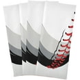 thumbnail image 2 of SKYSONIC Baseball Kitchen Dish Towel Set,Drying Kitchen Towels Tea Towels Gift Set for Drying Cleaning Cooking Baking 4Pcs, 2 of 7