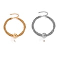 thumbnail image 4 of VONKY Collier pour Femmes Chaîne Torsadée Collier Mariage Club Travail Rétro Collier Ras du Cou Ajustable Bijoux Personnalisés Cadeaux Or, 4 of 6