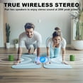 thumbnail image 3 of IPX6 Waterproof Bluetooth Speakers Portable Speakers Bluetooth Wireless 15H Playing Time 360°Stereo Sound,TWS Paring with Bass Dual Pairing for Outdoor Travel，Gift Ideas, 3 of 9