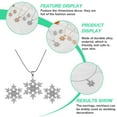 thumbnail image 4 of Shisuyan Jewelry Set Silver Rhinestone 1Set 0.8x0.8in, 4 of 8