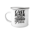 thumbnail image 1 of Cast Away Your Troubles Go Fishing Camper Mug, 1 of 2