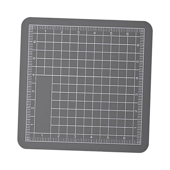 Tapete de corte para cinta de enmascarar, tapete para pasatiempos, 8 cm, reutilizable, portátil, herramienta para modelismo y manualidades, doble cara gris