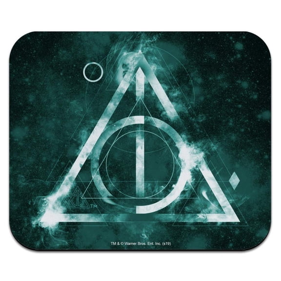 Harry Potter Deathly Hallows Logo Low Profile Thin Mouse Pad Mousepad