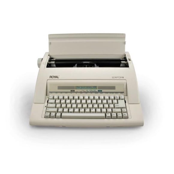 Adler Royal 69147T Scriptor II Machine à Écrire à Vérification Orthographique à Mémoire de Port avec Affichage