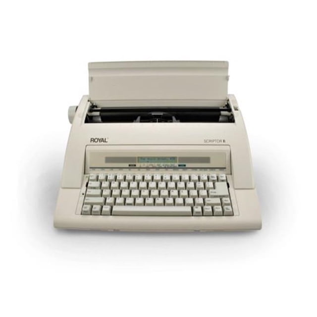 Adler Royal 69147T Scriptor II Port Memory Spellcheck Typewriter with Display