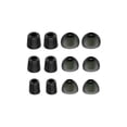 thumbnail image 3 of Seitruly 6 pares de puntas de silicona para auriculares, componentes simples de repuesto para auriculares, accesorios para auriculares internos, tapones Cables de audio/vídeo negro, 3 of 6