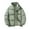 #H-Green, variant on GuangCheng Mens Hoodless Coats Thick Fleece Puffer Zipper Stand Collar Winter Warm Jackets