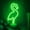 Green, variant on LINLIN Neon Sign, Flamingo Neon Sign LED Neon Light Night Lamp USB Battery Powered Led Neon Light Sign Bedroom Wall Decor
