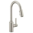 thumbnail image 1 of Moen 7882Srs Genta Lx One-Handle Modern Kitchen Faucet With Pull Down Sprayer With A Reflex Docking Head And Featuring Power Boost For A Faster Clean, Spot Resist Stainless, 1 of 5