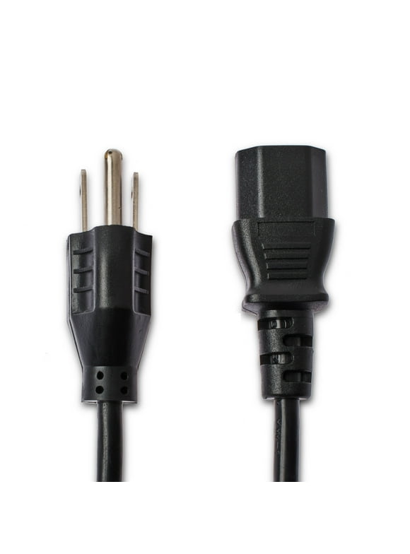 onn. Universal AC Computer Power Cord, 6 ft, 1 Piece Per Package