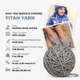 thumbnail image 4 of Mary Maxim Bulky Yarn, Weight 5 Chunky Yarn for Crocheting and Knitting - Light Grey Yarn, 4 of 7